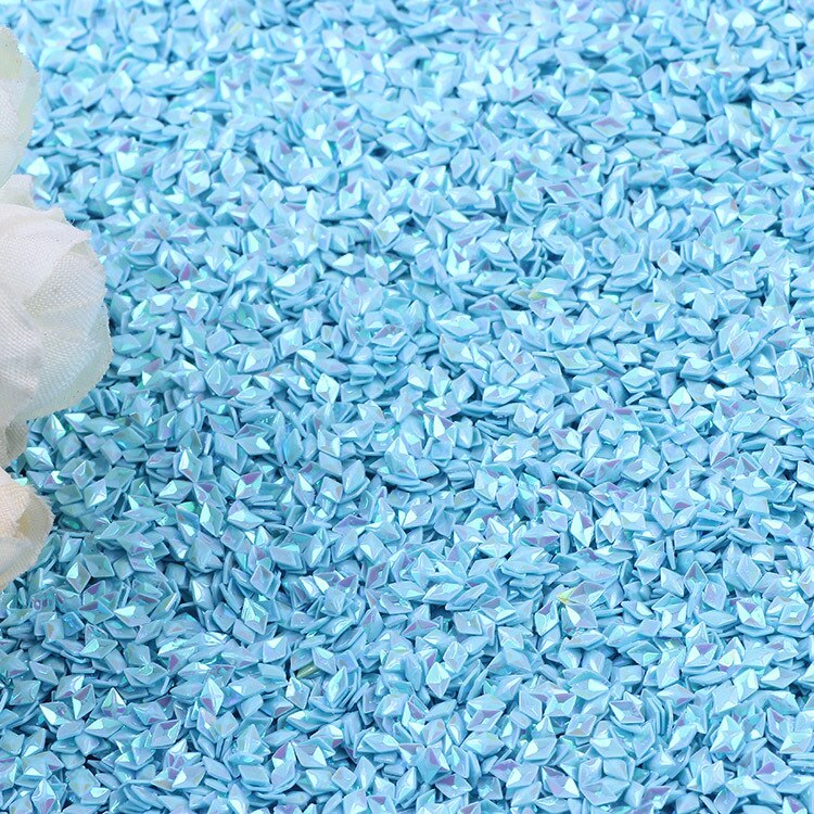 10g 4mm pailletten pvc losse diamanten pailletten pailletten naaien bruiloft knutselen doe-het-zelf kunst decoratie accessoires sieraden maken: Blauw