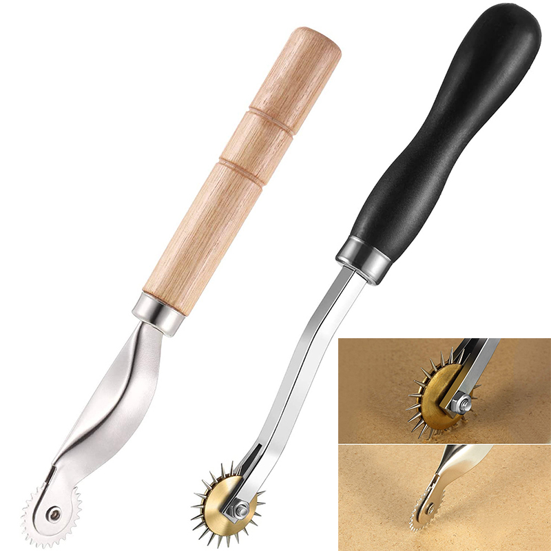 Kit de herramientas de costura de cuero, hilo encerado, tijeras de punzón de cobre para bricolaje, Zapatero de cuero, bolsas, reparación de costuras