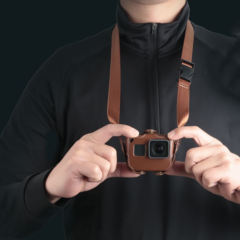 Funda protectora para Gopro Hero 7 6 Black Edition, funda de piel sintética, funda protectora para Go Pro Hero 7 6 5, accesorios para Cámara de Acción