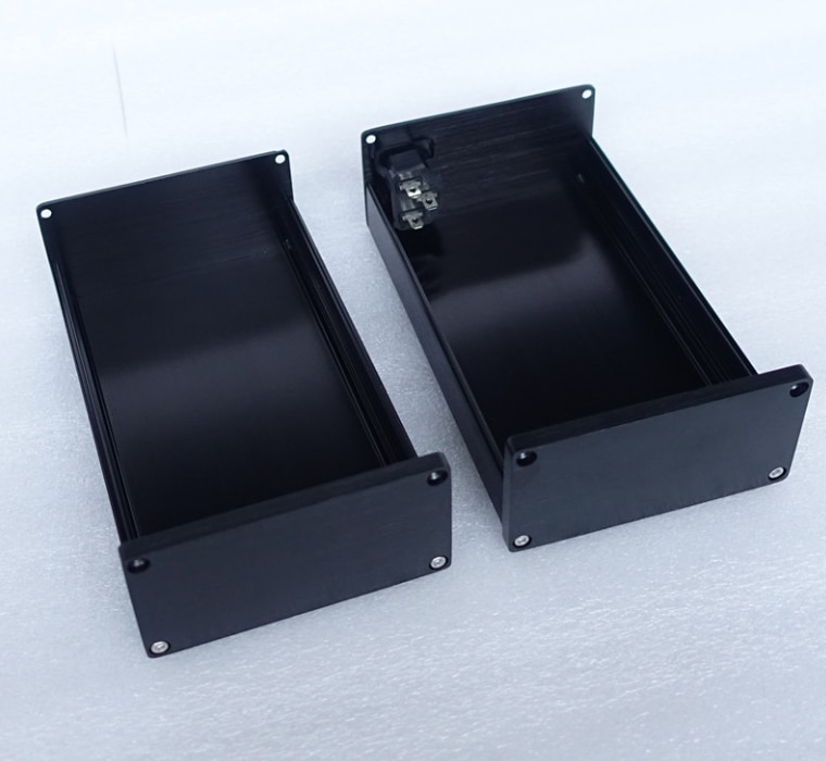 Free ship 0905 Black Full Aluminum Audio Amplifier Enclosure/ Mini AMP Case/ Preamp Box/ PSU Chassis