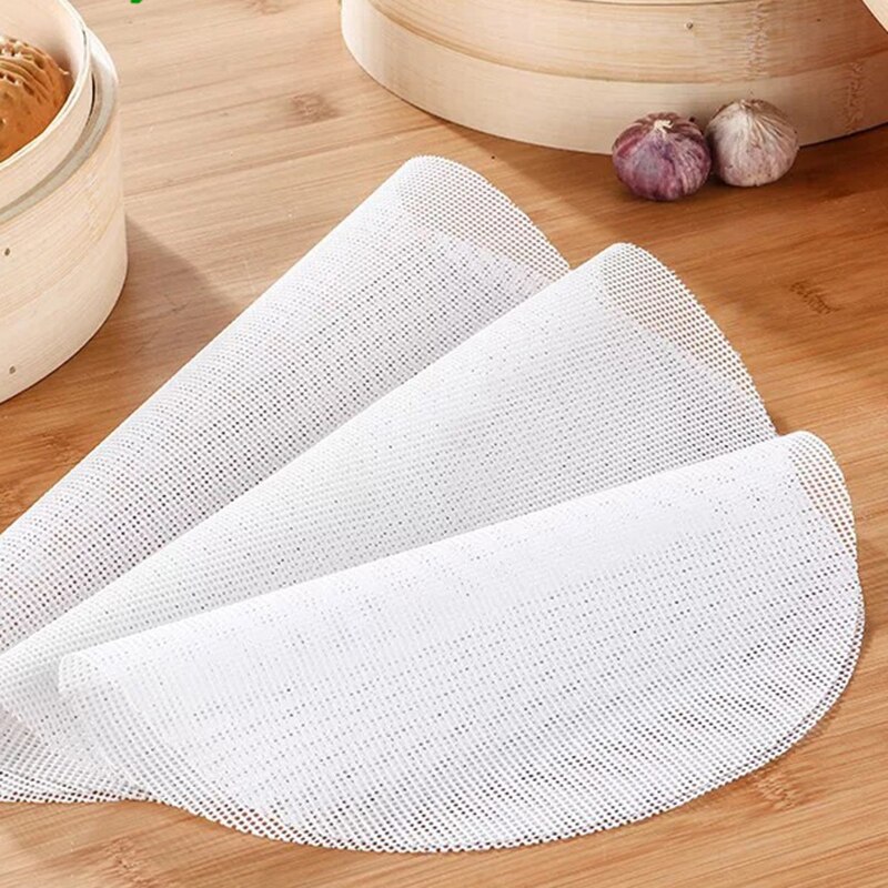 Diy thuis keukenbenodigdheden gereedschap gadgets 14/20/36cm witte siliconen stoommat ronde kookstoommatten matten hogard