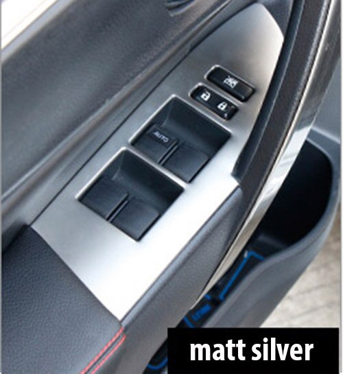 Fit Voor Corolla S, Le, S Plus Auto Deur Raam Schakelaar Knop Frame Cover Panel Trim Interieur Accessoires: MATTE SILVER
