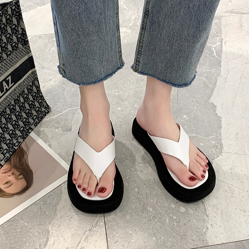 Kvinders hjemmesko sommer dame strandflip-flops sandaler fritidssko tyk bund damesko zapatos de mujer søde hjemmesko