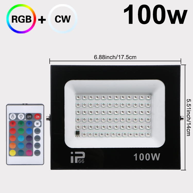 Led-projektør spotlight rgb led-projektør udendørsbelysning vandtæt væg garage fitnesscenter landskabsbelysning  ac220v stk.