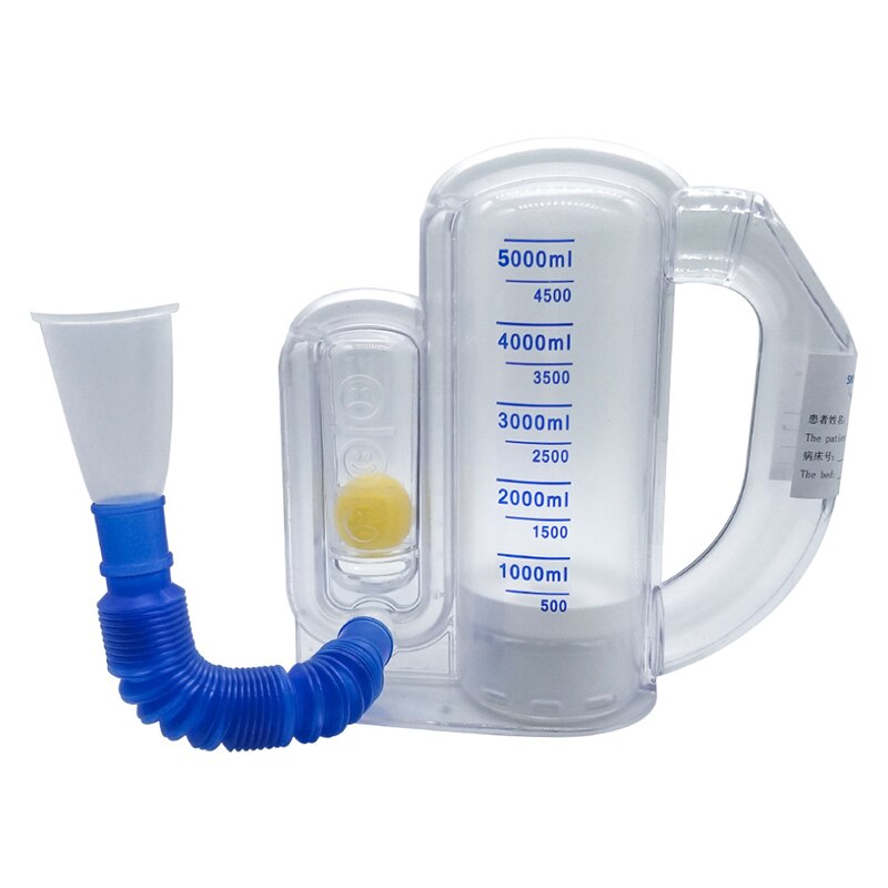 Rehabilitering vejrtrækningstræner vital kapacitet øvelse tre kugleinstrument lungefunktion vejrtrækning åndedrætsudøver  yr2: 1 bold plus