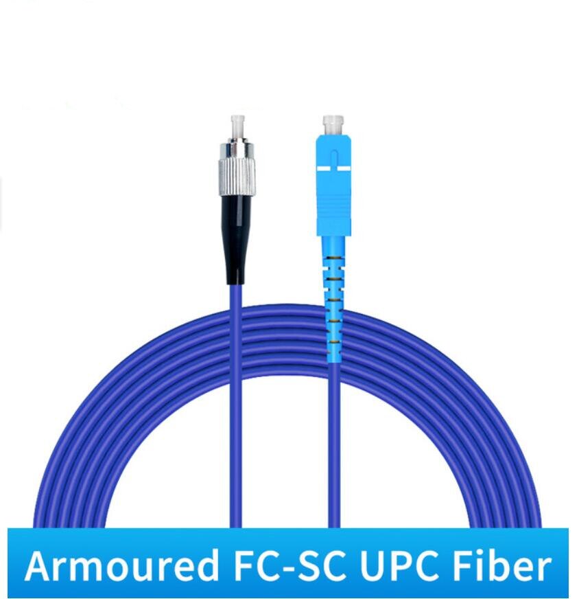 SC di LC corazzato SC /UPC-cavo a fibra ottica del cavo di toppa dello SC FC UPC /APC di LC 3.0mm SC APC SM SX 3M FTTH G652D 5 pz/lotto: Fc Upc-sc Upc