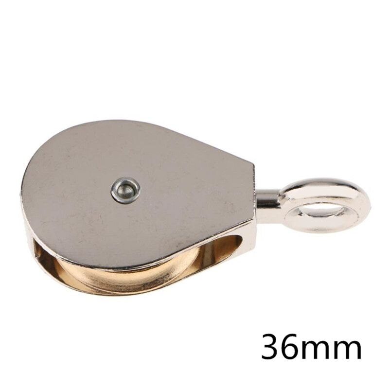 Petite poulie mobile fixe en métal, roue suspendue simple/Double, pièces de rechange pour jouets de bricolage modèle 36/52/75mm L4MC