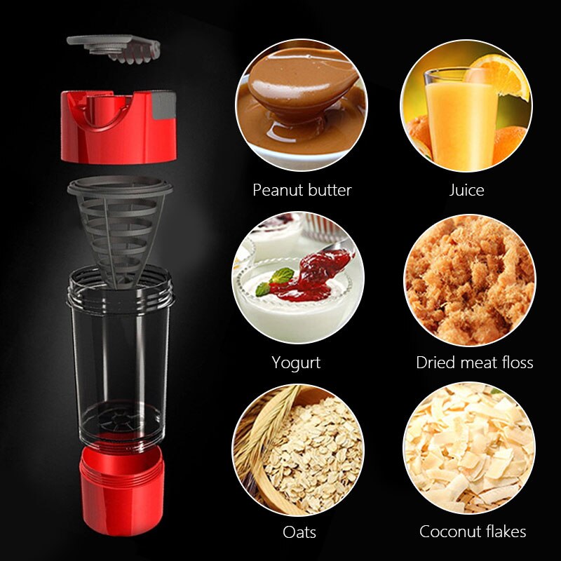 Protein Shaker whey protein powder for fitness gym shaker sports nutrition mixer bottle For Protein Powder water bottle