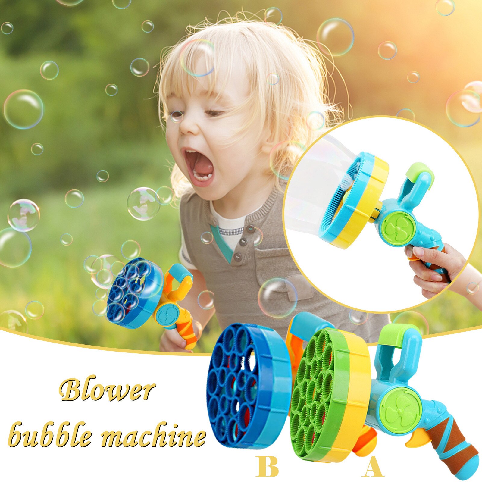 Bubble 2 In 1 Outdoor Party Sfeer Conversie Automatische Elektrische Bubble Machine Bubble Maker Fun Outdoor Speelgoed Voor Kinderen