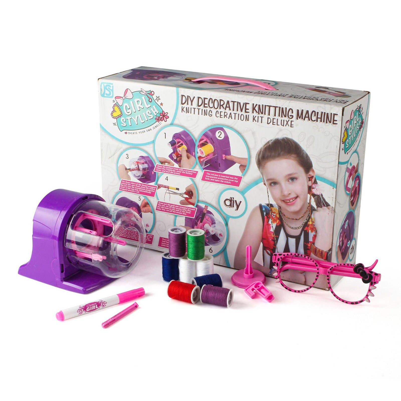 Automatic Knitting Machine Thread Rope Knitting Weaving Braider Maker