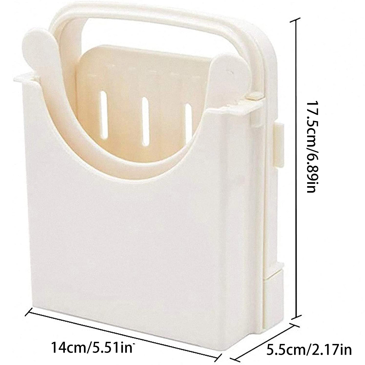 Bread Slicer Adjustable Toast Loaf Slicing Machine Foldable Plastic Bread Cutting Guide Tools For Homemade Bread Kitchen Baking: Default Title