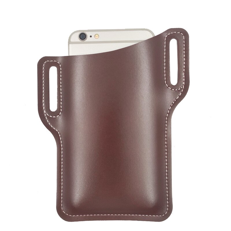 Mannen Mobiel Loop Holster Case Riem Taille Tas Props Pu Lederen Portemonnee Telefoon Portemonnee Nakoming