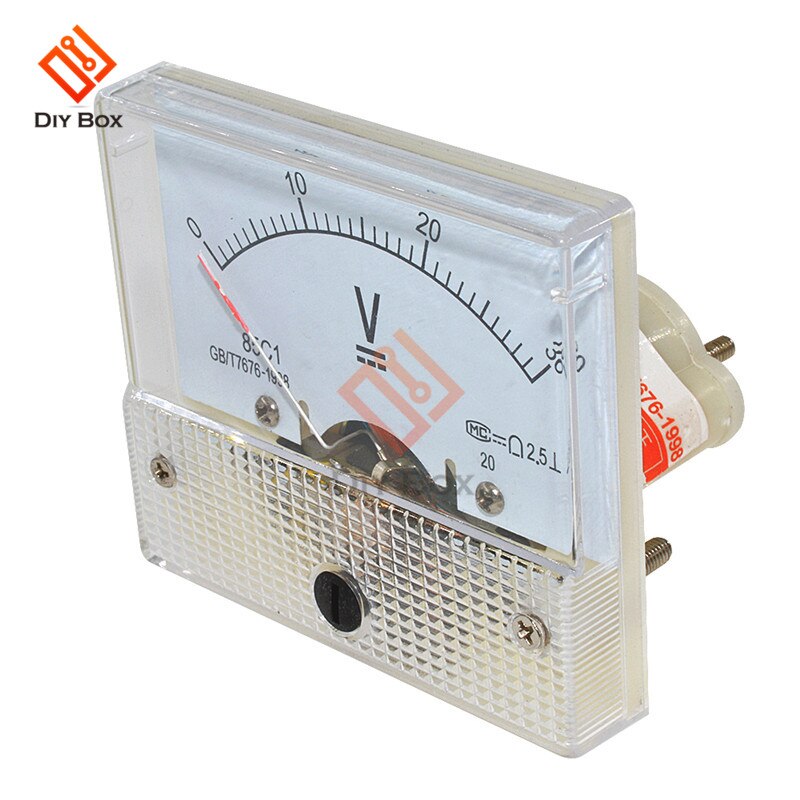 DC 30V Analog Panel Volt Voltage Meter Voltmeter Gauge 85C1 0-30V Analog Panel Voltmeter Very Practical Tool