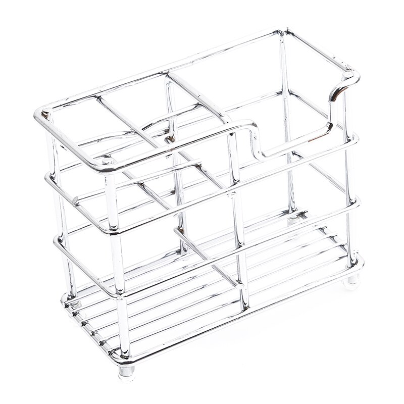Stainless Steel Bathroom Holder Accessories Comb Holder for Toothbrush Toothpaster Countertop Standing Toothbrush Organizer Box