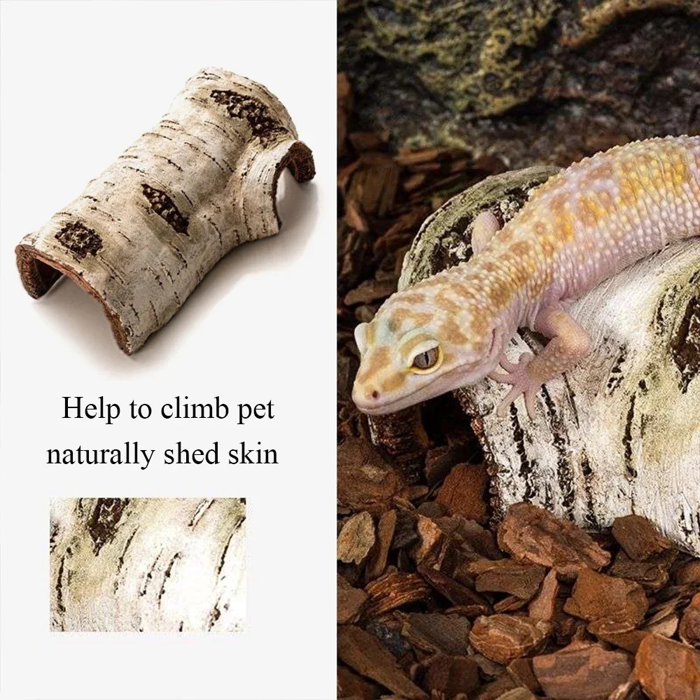 Animaux lézard tortue Reptile cacher grotte habitat abri résine écorce d'arbre amphibiens paysage Reptiles boîte Dodge trou décoration