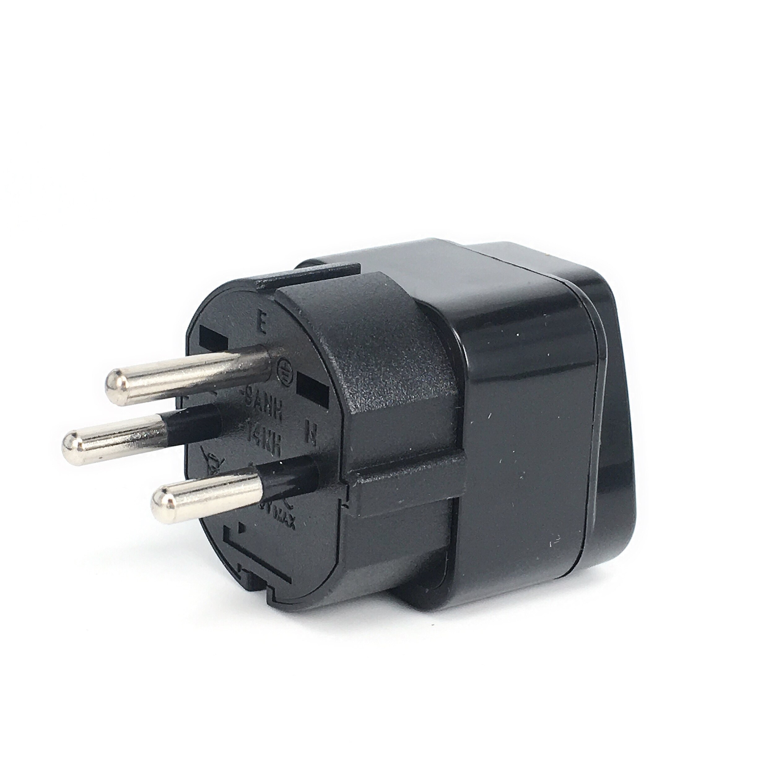 universell il f.eks plugg adapter ac omformer eu oss au uk til israel Egypt 3 pin reisestrømadapter uttak vegglader stikkontakt