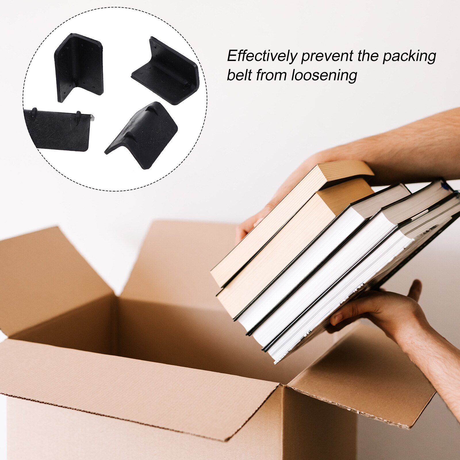 100 Pcs Load Protectors Pallet Protector Cargo Corner Strap Protector