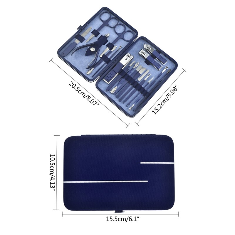 Nail Care Kit Manicure Grooming Set Nail Clipper Manicure Set Stainless Steel Nail Cutter Tool with 2022