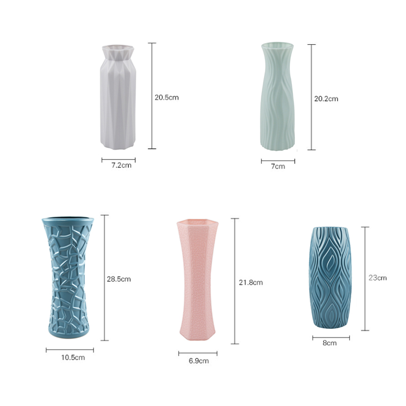 Origami Vases Imitation céramique Pot de fleur panier plantes de table décoration de la maison bonsaï décor fleur Arrangement conteneur