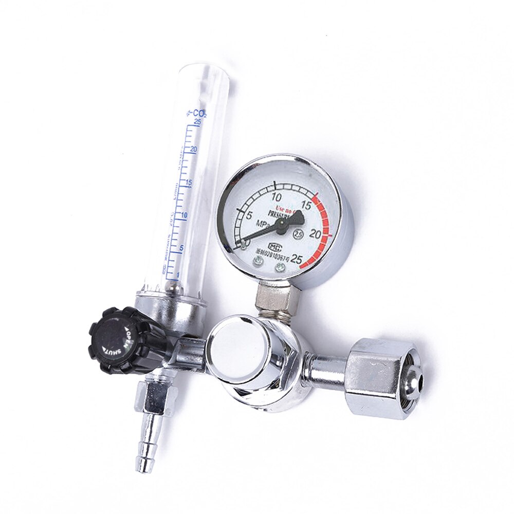 Argon Regulator CO2 Mig Tig Flow-Meter Gas-Regulators Flowmeter Lassen Weld Gauge Drukregelaar 0-25Mpa Argon Regulator