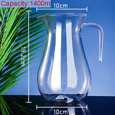 Red Wine Separator Pot PC Acrylic Bar Champagne Beer Whiskey Dispenser Bottle Transparent Kettle Measuring Liquor Drink Barware: 1400ml