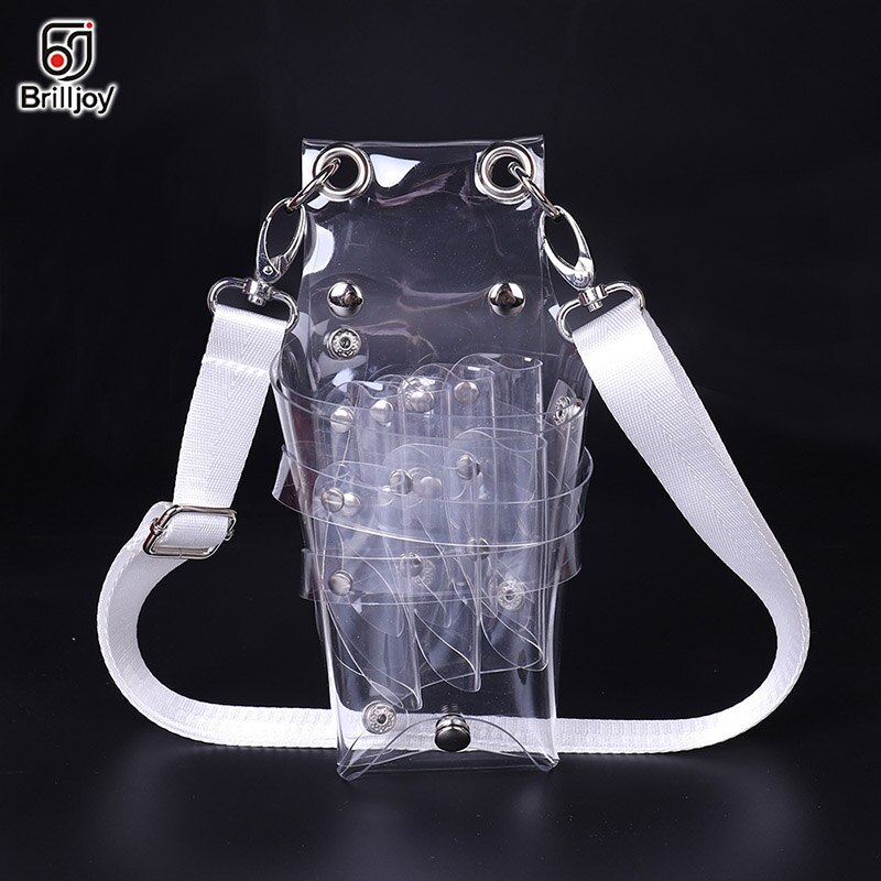 Brilljoy Lightweight Hairdressing Tool Bag pvcTransparent Cutting Scissor Barber Hair Scissor Bag Pouch Hairdressing Scissor Bag: Transparent