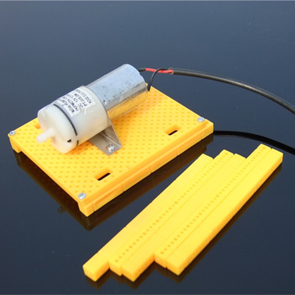 10pcs Yellow Color 95mm Plastic Stick Multi-aperture Plastic Connect Rod DIY Model Car Frame Stick