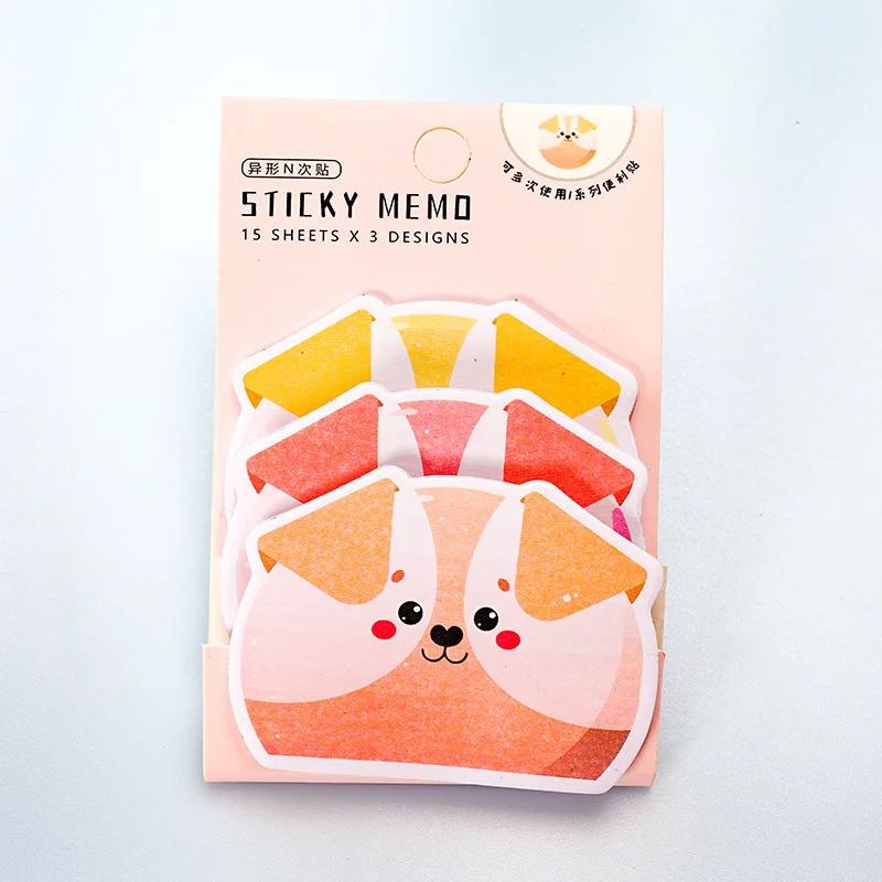 45Sheets Kawaii Paper Sticky Notes Notepad Memo Pads Sticky Notes School Stationery Stickers Posted it Sticky Note Pads: Yellow