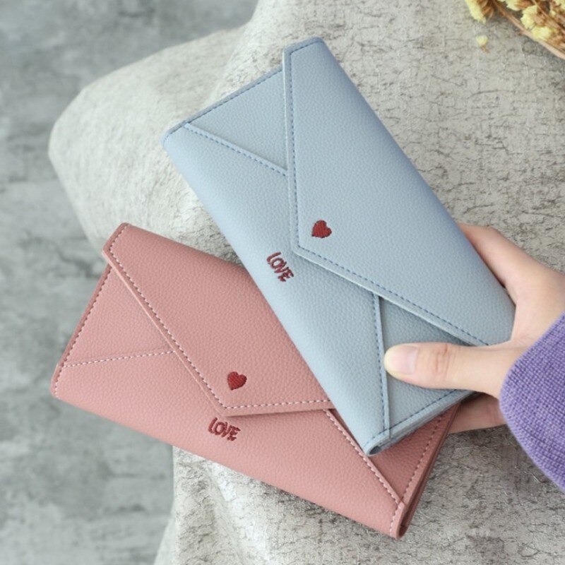 Dames clutch portemonnee grote capaciteit portemonnee lang kort muntvak pu lederen dames portemonnees