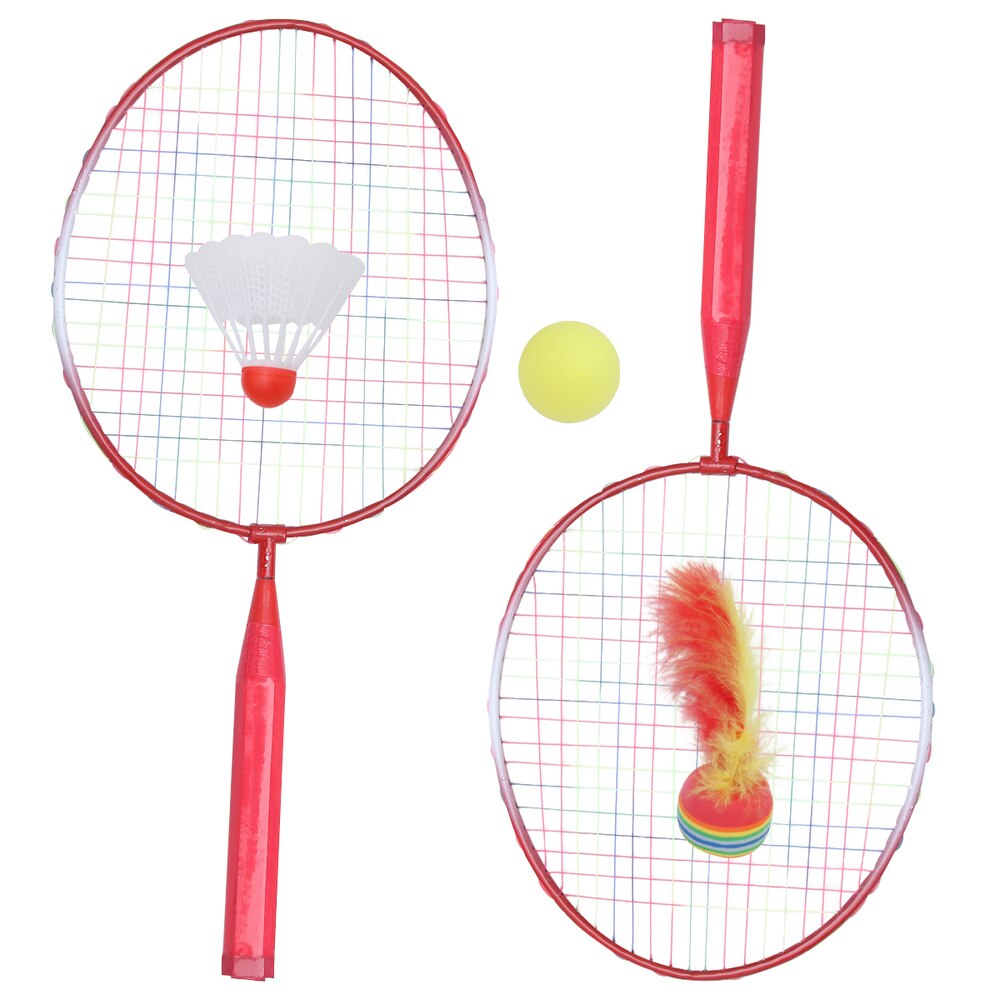 1 Set Van Badminton Racket Gekleurde Draagbare Duurzaam Leisure Speelgoed Voor Kinderen Kids