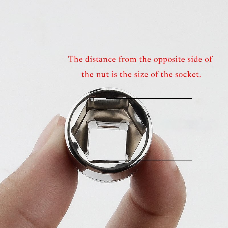 1Pcs Hex Bit Socket 3/8" Square Drive Allen Key Wrench Tools For Pneumatic Tools Chrome Vanadium Steel