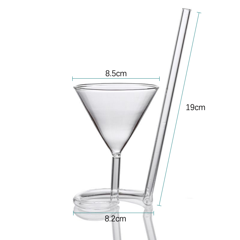 Spiral- Cocktail Glas drehbar Martini kreative lang Schwanz Cocktail Stroh Weinglas für Bar Party Versorgung Barware