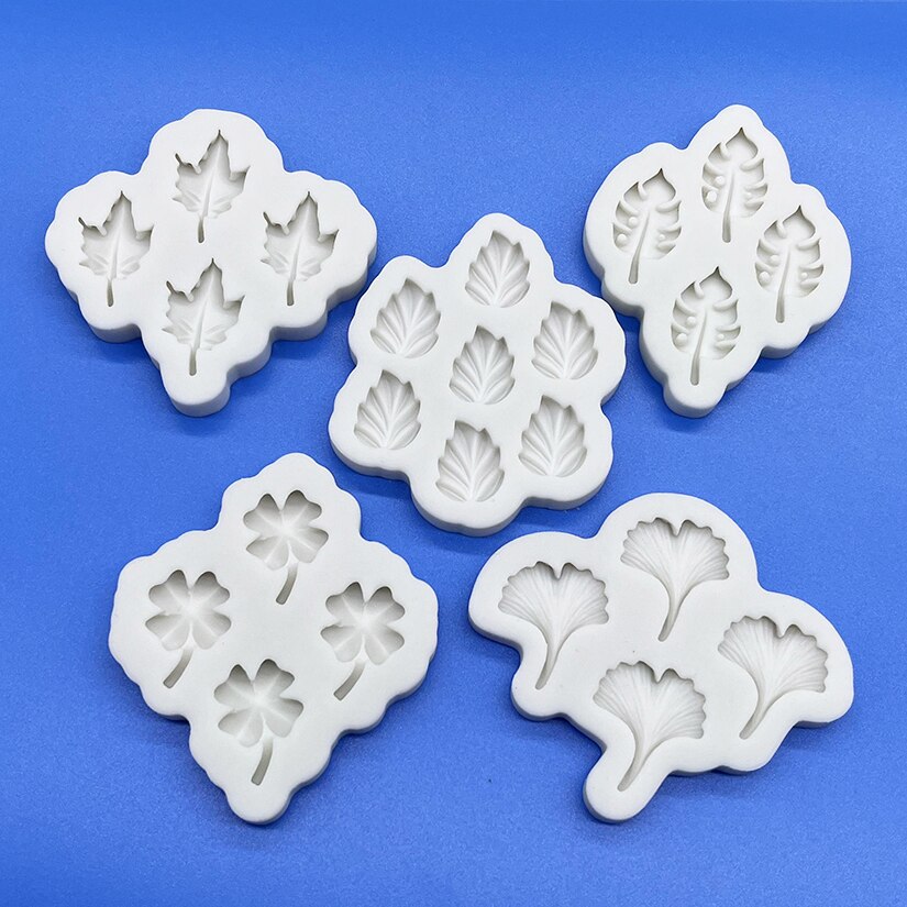 Ginkgo Monstera Deliciosa Leaf Silicone Cake Bakvorm Sugarcraft Chocolade Cupcake Bakvorm Fondant Cake Decorating Gereedschap