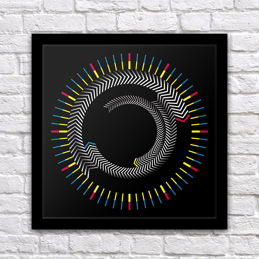 Wooden Time Frame Table Clock Hexagon Rotating Plate Wall Clock Modern Desktop Art Decor Graphic Time Clock Watch