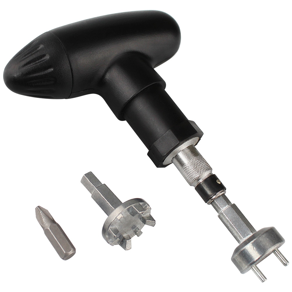 Golf Spike Wrench Tool Ratchet Handle Golf Remover Ripper Steel Ratcheting black for golf Shoes golf club Practical Club