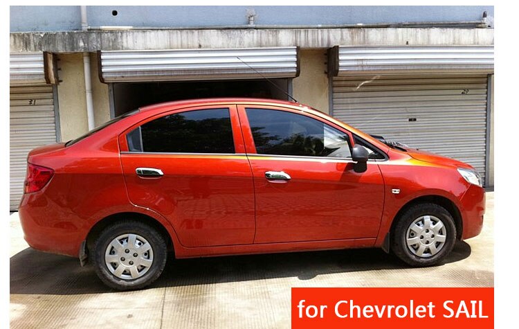 for Chevrolet Sail Sail Classic Chrome Door Handles Covers Chevy Chromium Styling Car Accessories Stickers Car Styling