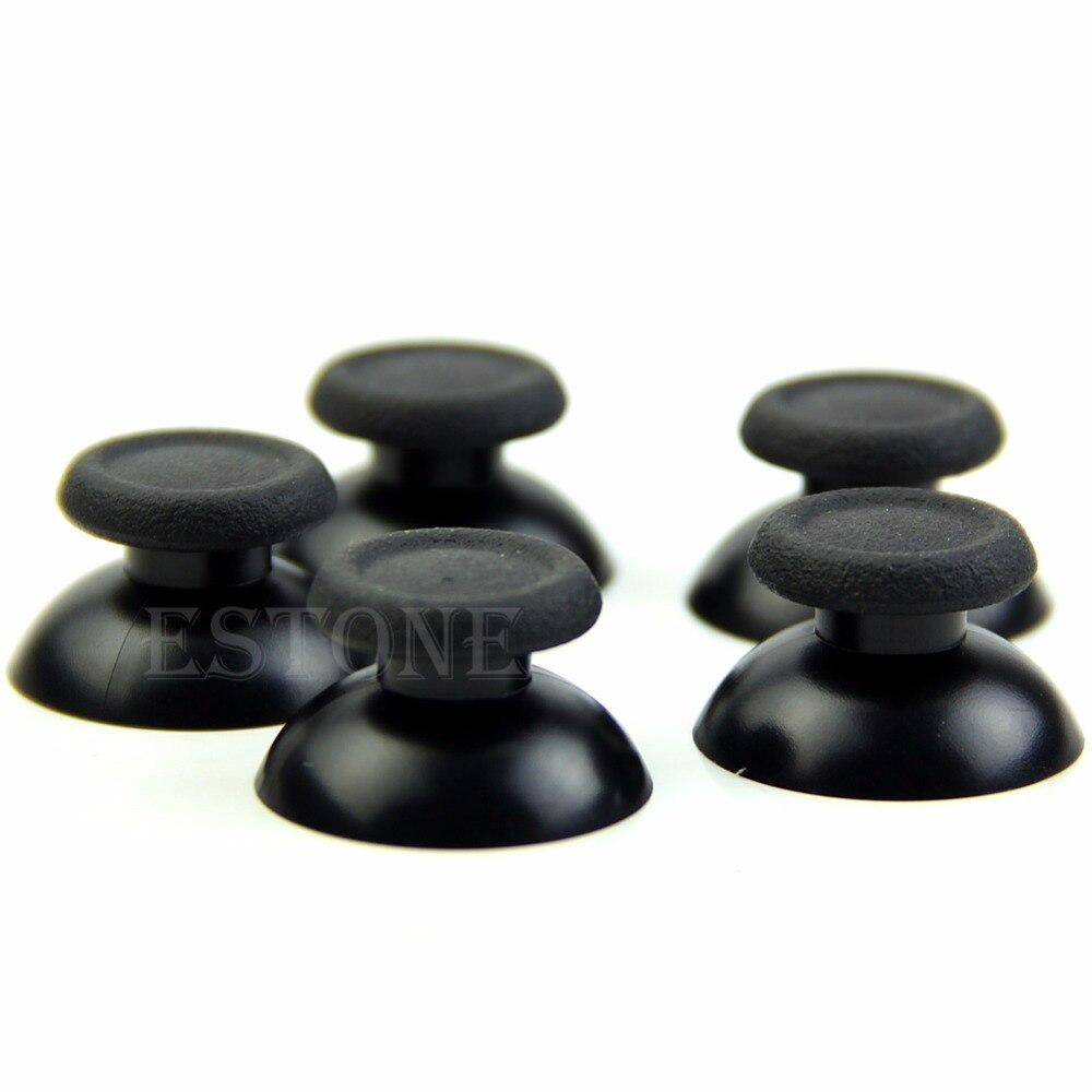 10Pcs Replacement Controller Analog Thumbsticks Thumb Stick for Sony PS4 Black