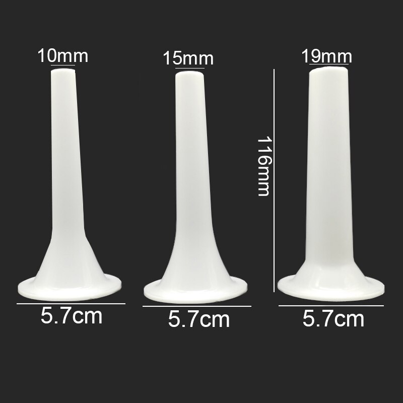3pc/ set livsmedelsklassat rostfritt stål handgjorda korvrör 7.5/5.7cm bas köttkvarn fyllning köttrör korvfyllning: 5.7cm pl  x 101519mm
