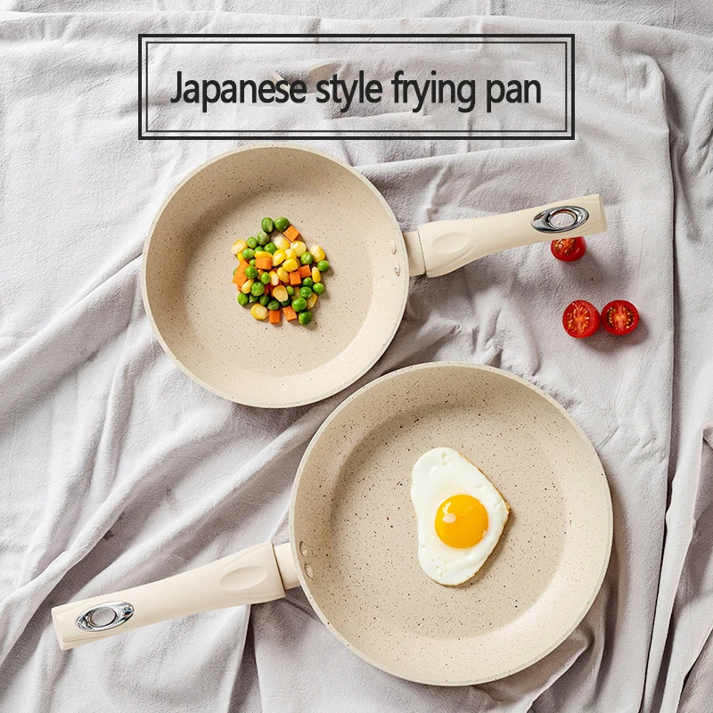 Non-Stick Flat-Bottomed Pot Sauce Pans Japanese Jam Omelet Pot Maifan Stone Thick Frying Pan Egg Cooker Kitchen Accessorie