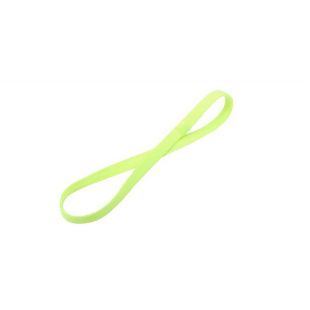 Bandas para el pelo de Yoga para hombre y mujer, bandana deportiva antideslizante para gimnasio, correr, Goma elástica para el pelo, banda para el sudor para Fitness, 1 unidad: Fluorescent Yellow