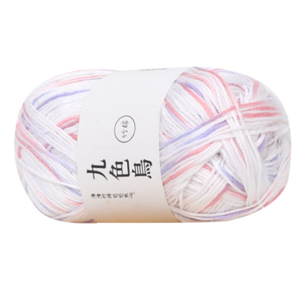 Bamboo Charcoal Cotton Baby Line Fine Wool Crochet Diy Children Cotton Yarn Comfortable Wool Blended Yarn Apparel Sewing Yarn: I