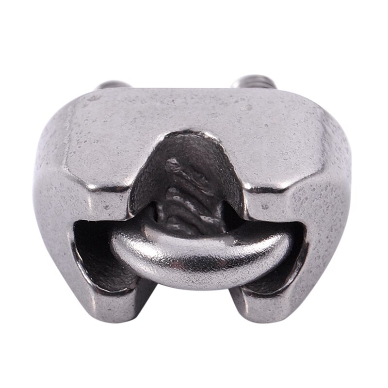 20 Pcs Stainless Steel 2mm Wire Rope Cable Thimbles & 10Pcs 2mm 1/16 Inch Stainless Steel Wire Rope Cable Clamp Fastener