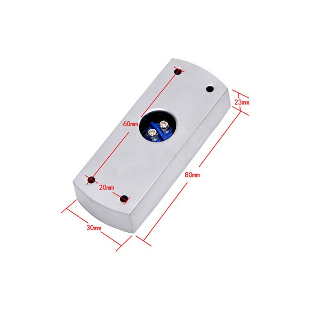 Ausfahrt-Taste für Zugriff Kontrolle Aluminium legierung Mit der Unterseite Kasten Abmessungen: 80Lx30Wx23H(mm) ,min:1 stücke