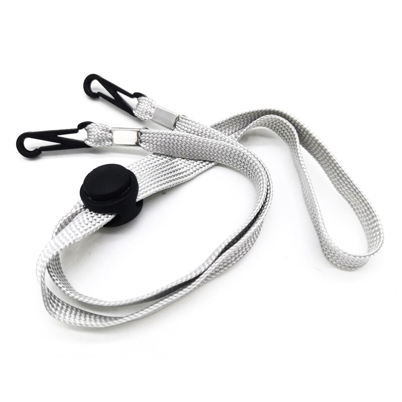 1Pc Face Mask Hanging Rope Mask Lanyard Adjustable Mask Strap Holder Anti-lost Anti Mask Rope With Hook Sewing Accessories: Gray