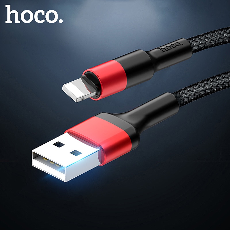 HOCO USB Kabel Voor iPhone 11X8 7 6 5 6s plus Snelle Oplaadkabel Telefoon USB Data kabel Voor Apple IOS 11 iPad USB Lader Kabel