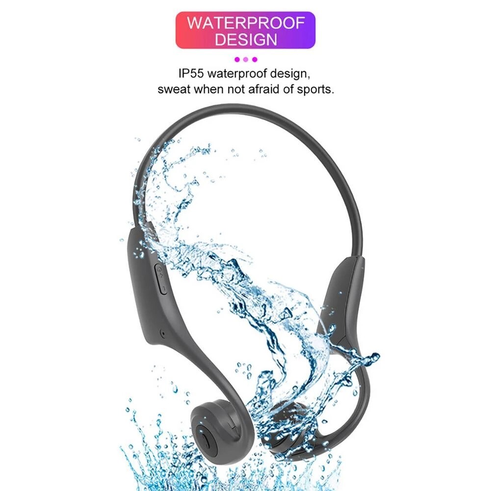 H10 Beengeleiding Waterdichte Oordopjes Ingebouwde 8Gb Geheugen Hoofdtelefoon Met Mic Bluetooth Headsets Voor Buitensporten Rijden