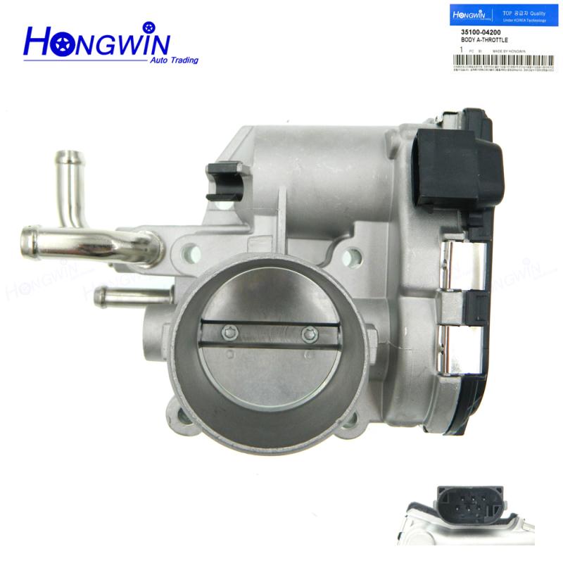 Genuine No. 35100-04200 Engine Throttle Body Assembly with Motor and TPS For HHyundai i10 i20 1.0L Kia Rio 1.2L 3510004200