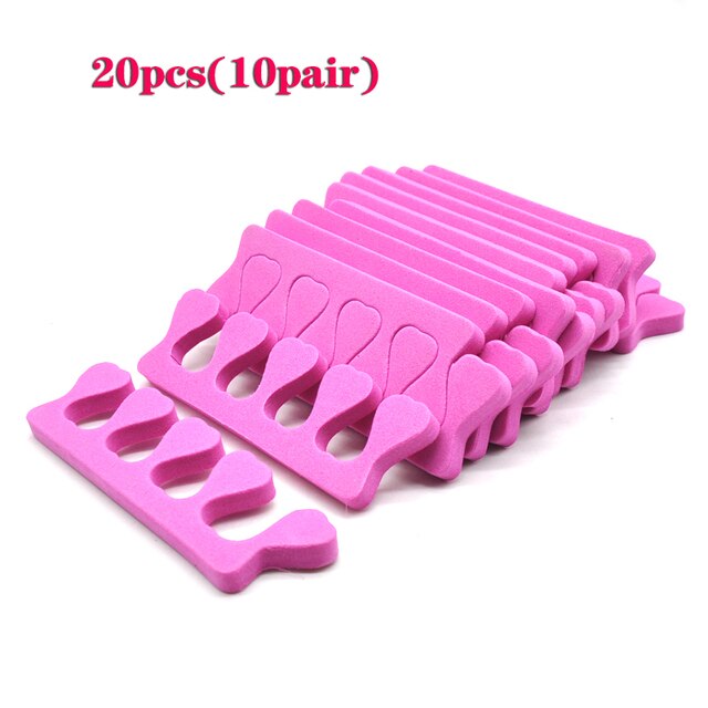 20pcs Finger and Toe Divider Used To Separate Fingers Sponges When Doing for Manicures Split Air-Conditioner System: 20pcs Rose
