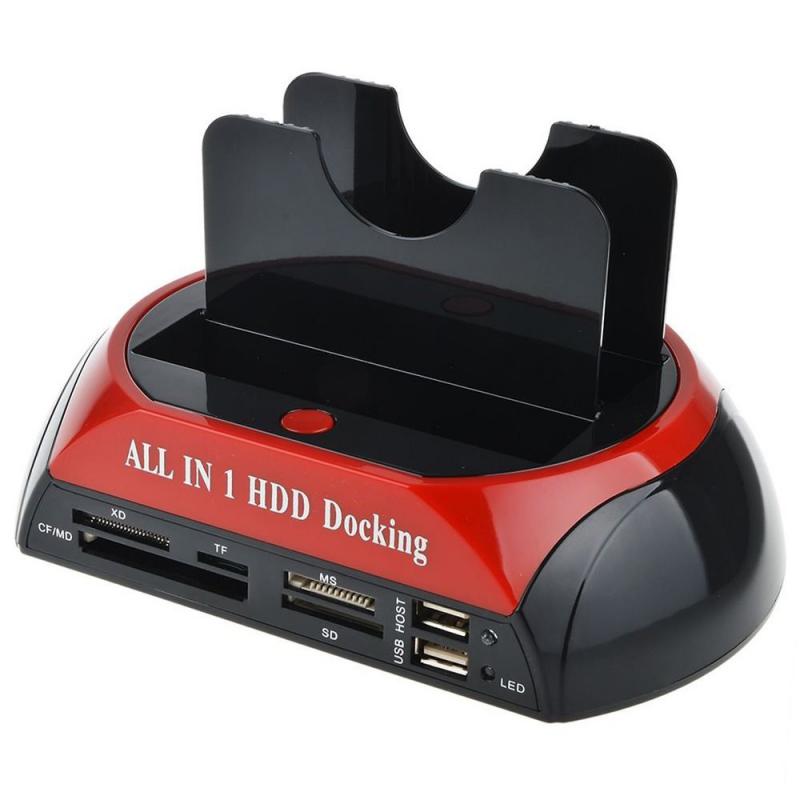 Usb2.0 IDE SATA Dual External Enclosure Box Case All In 1 Hd / HDD Dock / Hard Drive / Hard Disk Drive Hdd 2.5 3.5 Inch Drive
