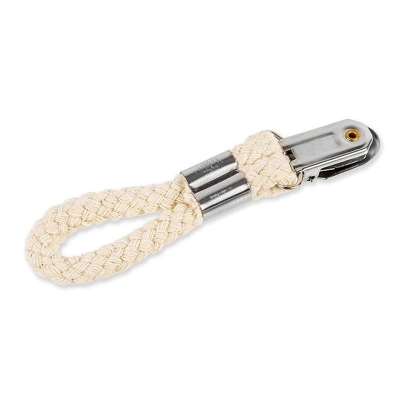 Porte-serviettes en coton tressé avec pince en métal, cintre en tissu polyvalent pour la maison, salle de bain, cuisine, rangement à domicile
